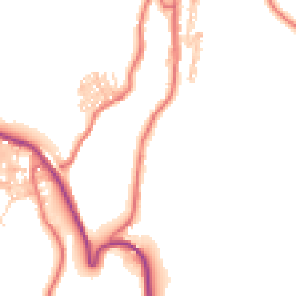 Daytime road noise heatmap for TS13 4AY
