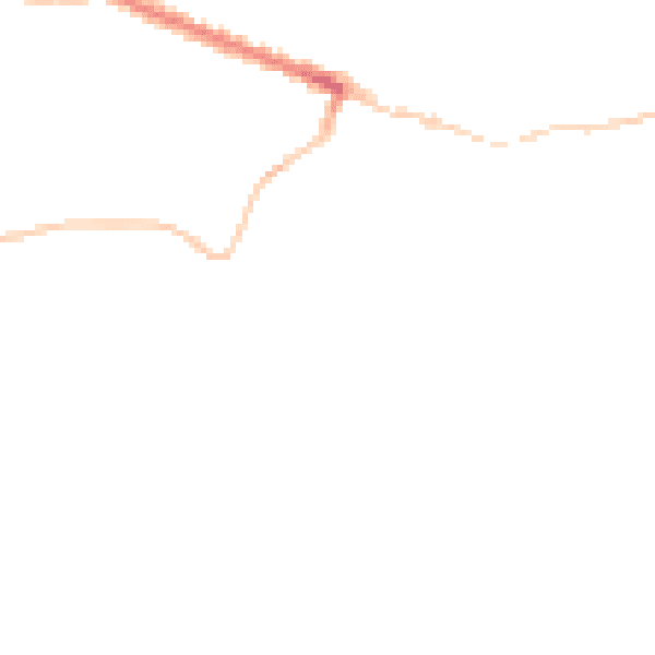 Night-time road noise heatmap for TS13 4BX