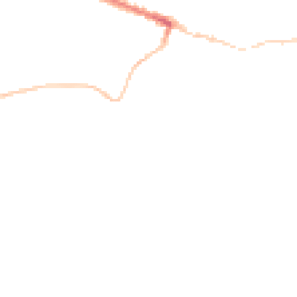 Night-time road noise heatmap for TS13 4BY