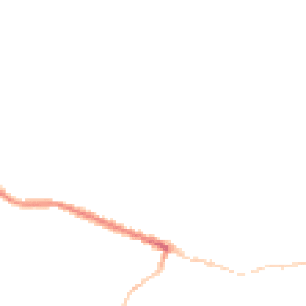 Night-time road noise heatmap for TS13 4BZ