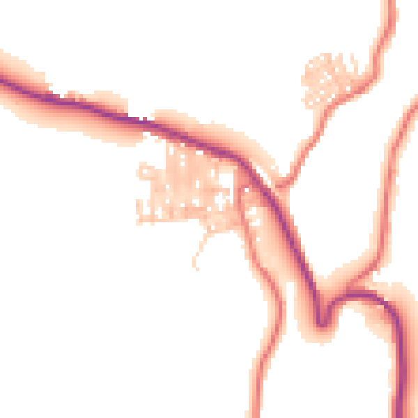 Daytime road noise heatmap for TS13 4DE