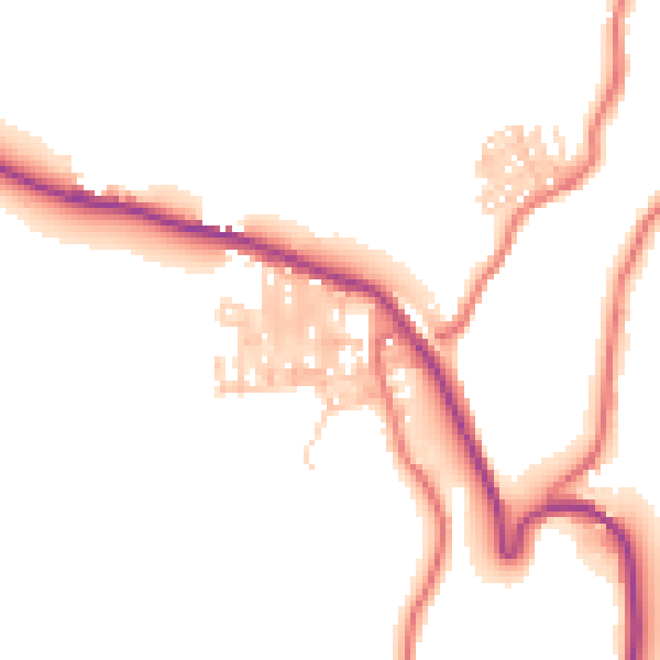 Daytime road noise heatmap for TS13 4DH