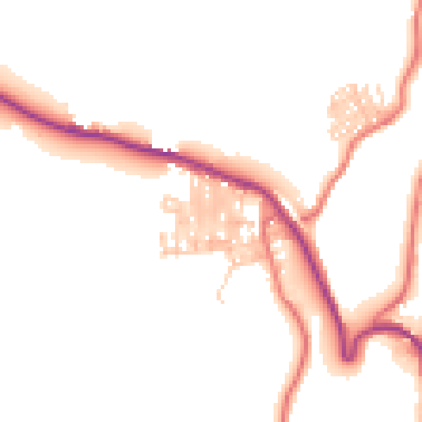 Daytime road noise heatmap for TS13 4DN