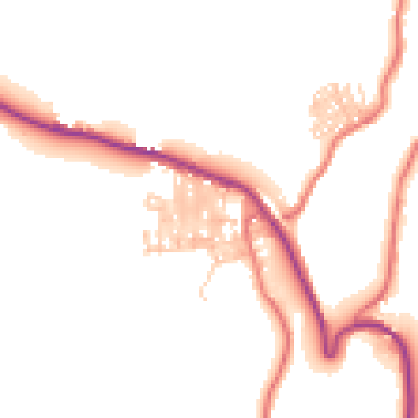Daytime road noise heatmap for TS13 4DQ