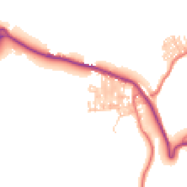 Daytime road noise heatmap for TS13 4DT