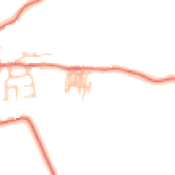 Daytime road noise heatmap for TS13 4LX