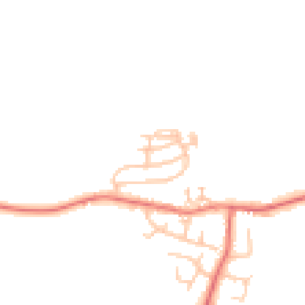 Daytime road noise heatmap for TS13 4NG
