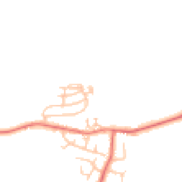 Daytime road noise heatmap for TS13 4NJ