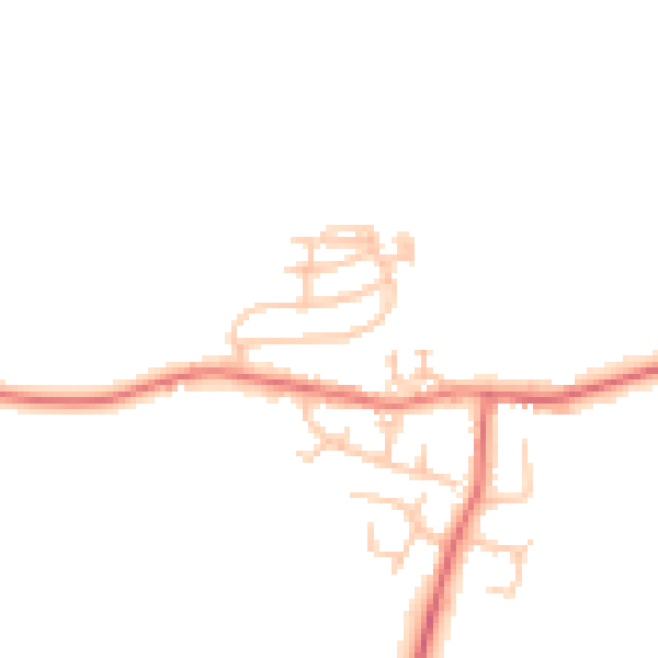 Daytime road noise heatmap for TS13 4NL