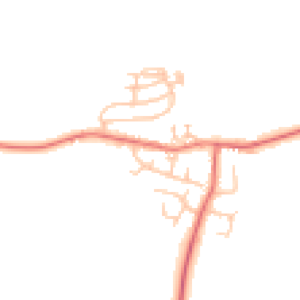 Daytime road noise heatmap for TS13 4NR