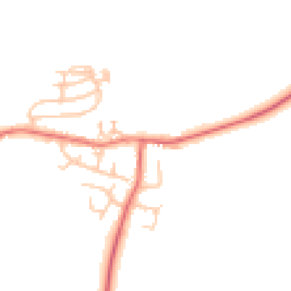 Daytime road noise heatmap for TS13 4NS