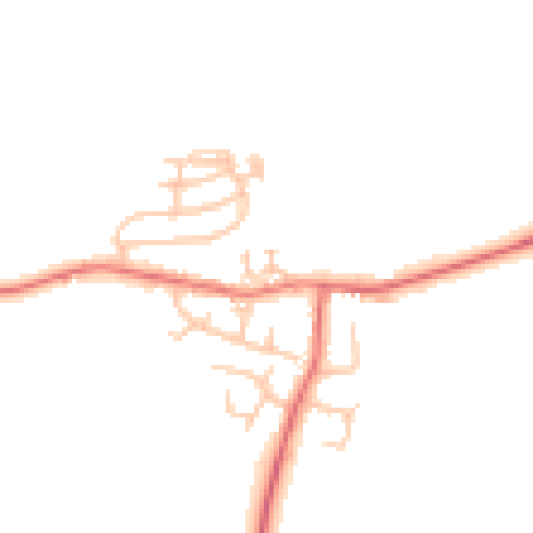 Daytime road noise heatmap for TS13 4NZ