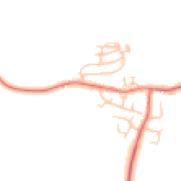 Daytime road noise heatmap for TS13 4PA