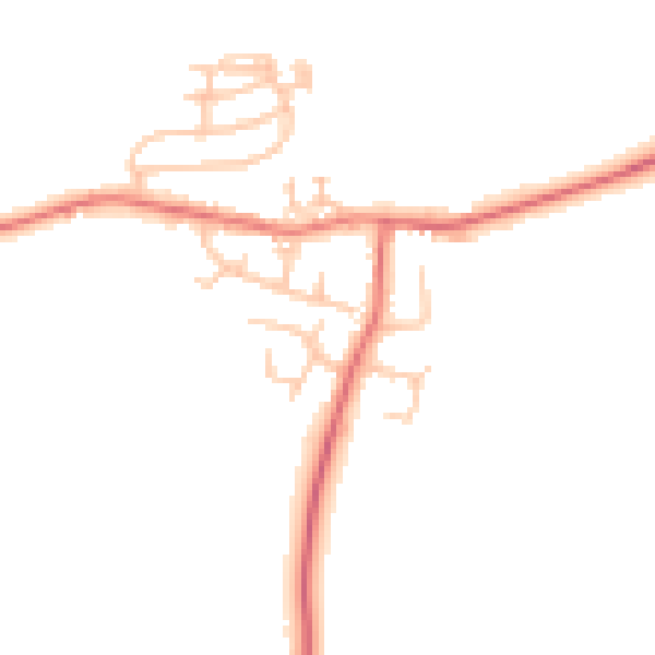 Daytime road noise heatmap for TS13 4PD