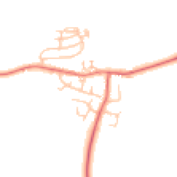 Daytime road noise heatmap for TS13 4PG