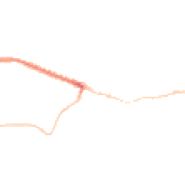 Night-time road noise heatmap for TS13 4PW