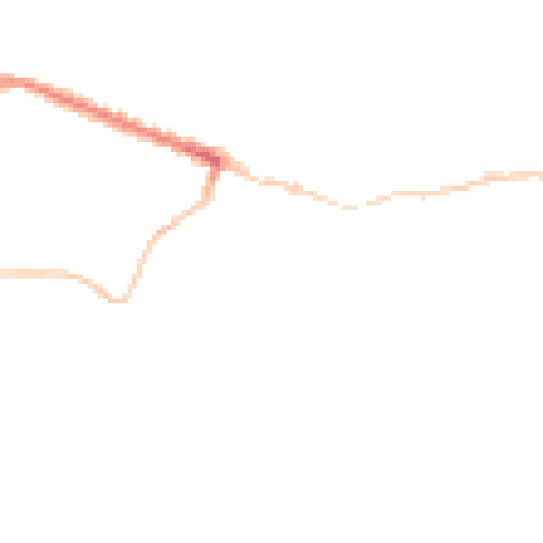 Night-time road noise heatmap for TS13 4QA