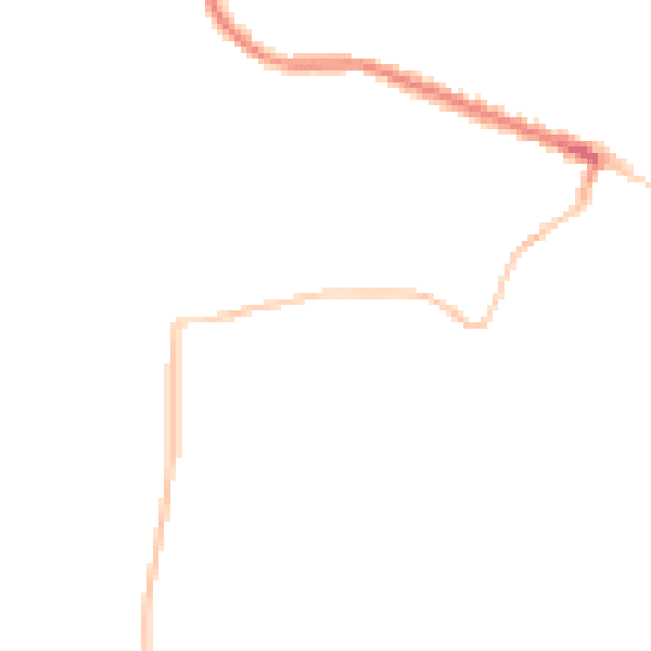 Night-time road noise heatmap for TS13 4QF