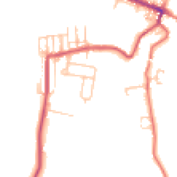 Daytime road noise heatmap for TS13 4QP
