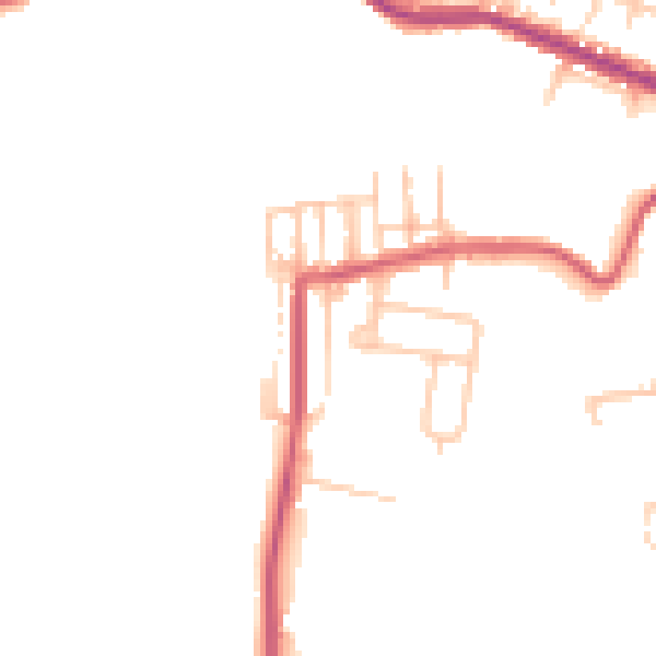 Daytime road noise heatmap for TS13 4QS