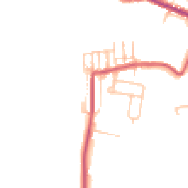 Daytime road noise heatmap for TS13 4QU