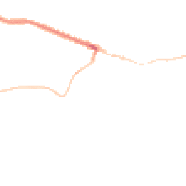 Night-time road noise heatmap for TS13 4SP