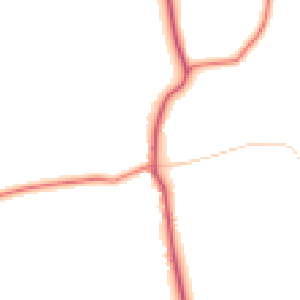 Daytime road noise heatmap for TS13 4TB