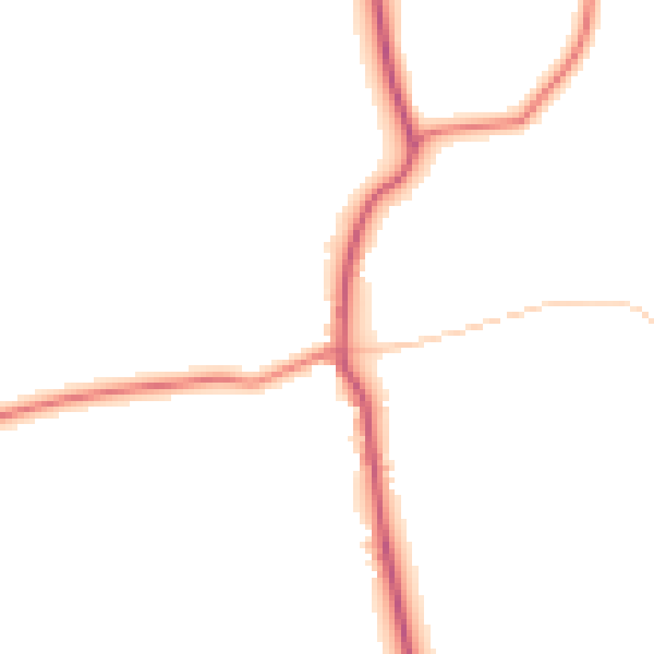Daytime road noise heatmap for TS13 4TD