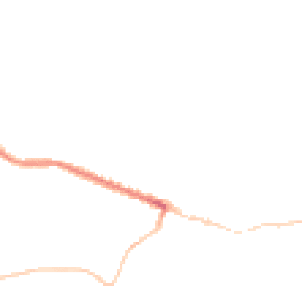 Night-time road noise heatmap for TS13 4XE