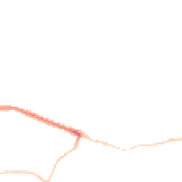 Night-time road noise heatmap for TS13 4XJ