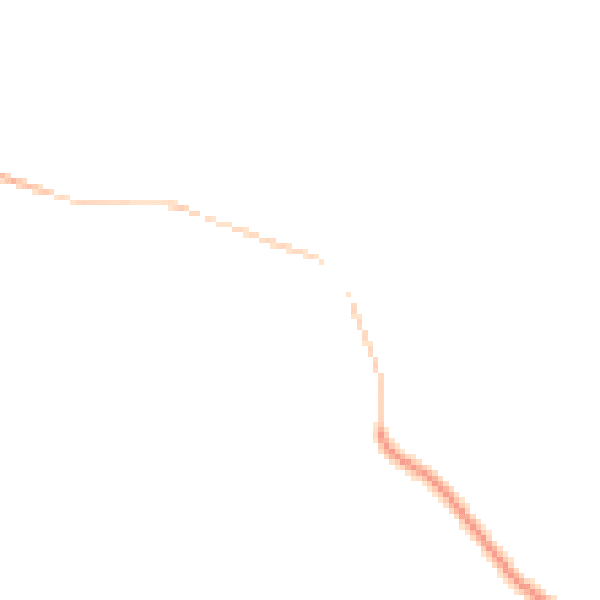 Night-time road noise heatmap for TS13 5AS