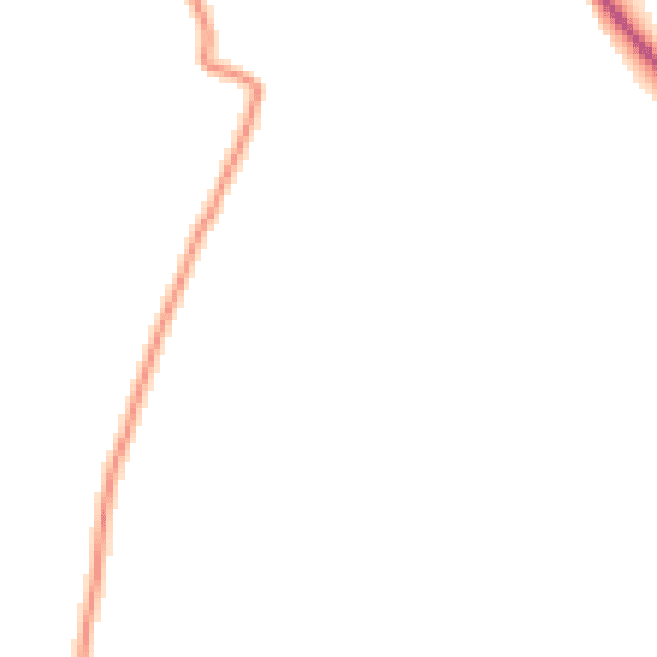 Daytime road noise heatmap for TS13 5EJ