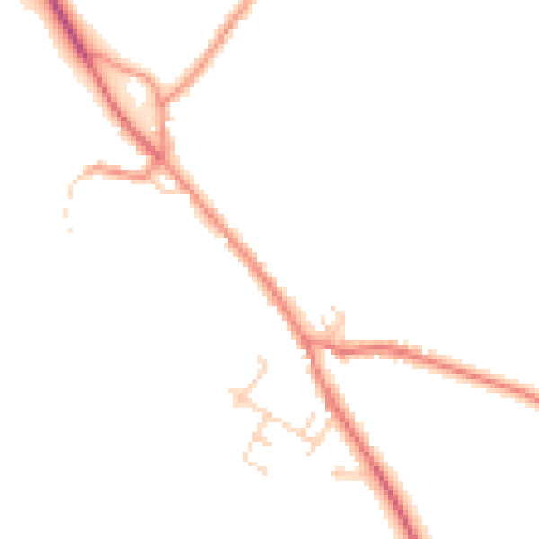 Daytime road noise heatmap for TS13 5ET