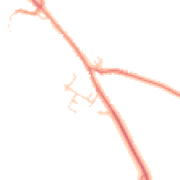 Daytime road noise heatmap for TS13 5HD