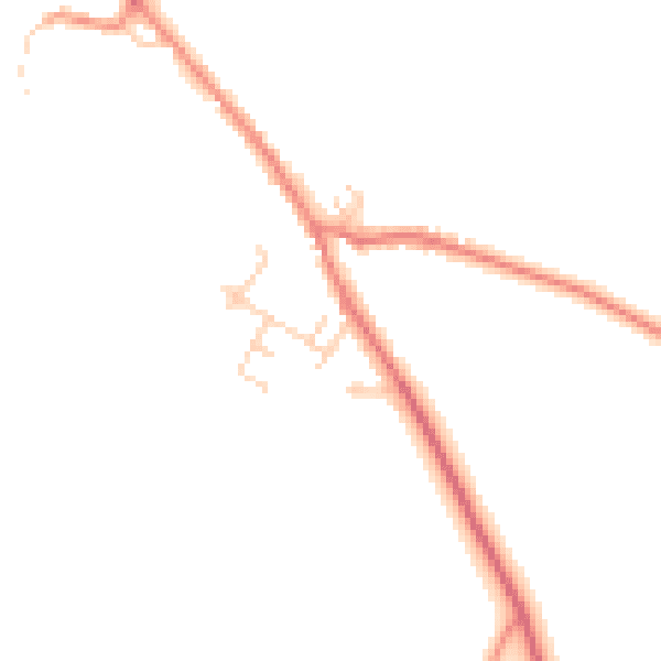 Daytime road noise heatmap for TS13 5HG