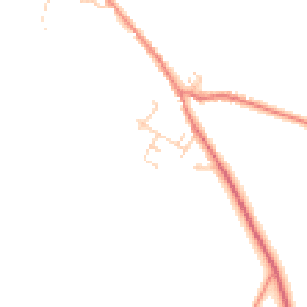 Daytime road noise heatmap for TS13 5HH