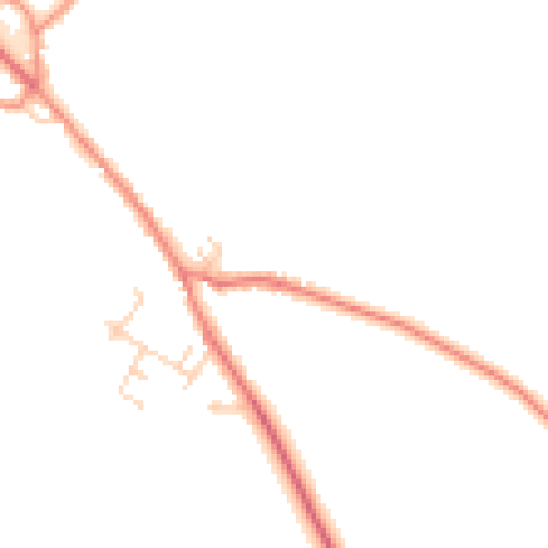 Daytime road noise heatmap for TS13 5HP