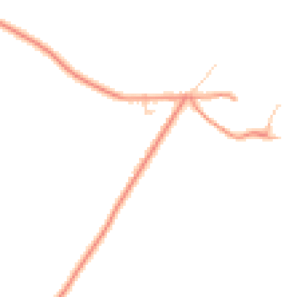 Daytime road noise heatmap for TS13 5HS