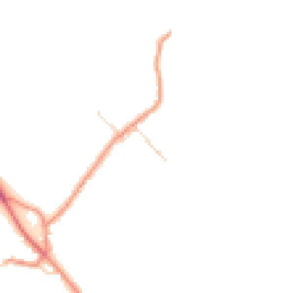 Daytime road noise heatmap for TS13 5LF