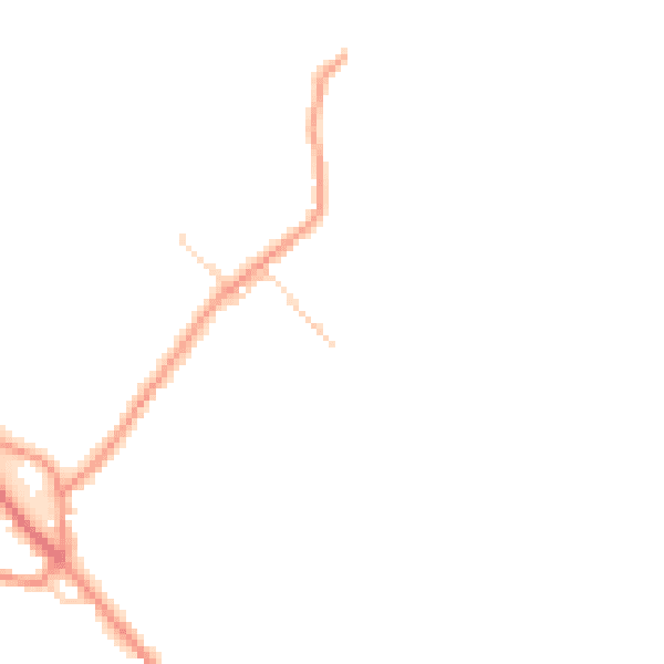 Daytime road noise heatmap for TS13 5LG