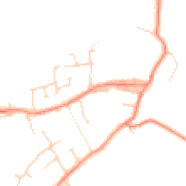 Daytime road noise heatmap for TS15 0DF