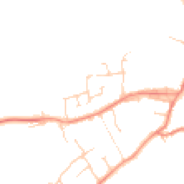 Daytime road noise heatmap for TS15 0DR