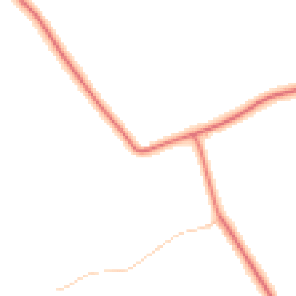 Daytime road noise heatmap for TS15 0DU