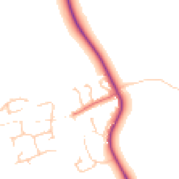 Daytime road noise heatmap for TS15 9JD