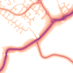 Daytime road noise heatmap for TS15 9JR