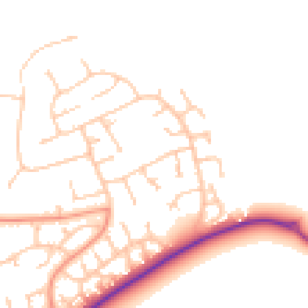 Daytime road noise heatmap for TS15 9RB