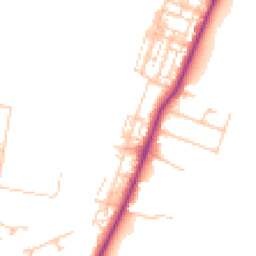 Daytime road noise heatmap for TS16 0AA