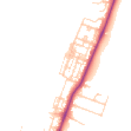 Daytime road noise heatmap for TS16 0AE