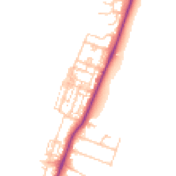 Daytime road noise heatmap for TS16 0AQ