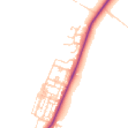 Daytime road noise heatmap for TS16 0AT